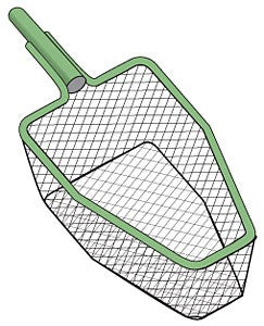 DIP NET TRAPEZOID 0.125IN MESH