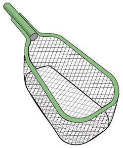 DIP NET TEAR DROP 0.25IN MESH